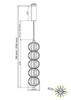 Миниатюра фото подвесной светодиодный светильник maytoni golden cage mod216pl-l10g3k | 220svet.ru